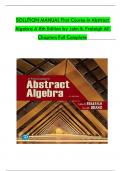 Solution Manual for First Course in Abstract Algebra A, 8th Edition by John B. Fraleigh, Verified Chapters 1 - 56, Complete Newest Version