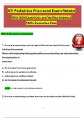 2024 Pediatrics ATI Proctored Exam Retake Level 3 with NGN Questions and Verified Answers, 100% Guarantee Pass