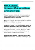 GIA Colored Stones(684 questions and answers).