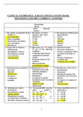 CLINICAL PATHOLOGY, X-RAYS AND ECG STUDY BANK- QUESTIONS AND 100% CORRECT