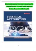 Solution Manual For Financial Accounting, 7th Canadian Edition by Libby, Hodge, Verified Chapters 1 - 13, Complete Newest Version