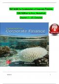 TEST BANK For Corporate Finance, 13th Edition By Stephen Ross, Randolph Westerfield, Verified Chapters 1 - 31, Complete Newest Version