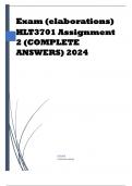 HLT3701 Assignment 2 (COMPLETE ANSWERS) 2024 ; 100% TRUSTED workings, explanations and solutions.