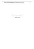 Exam (elaborations) NURS 600 Health Promotion Model Theory Critique Chamberlain College of Nursing (NURS 600 Health Promotion Model Theory Critique Chamberlain College of Nursing)