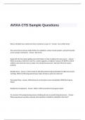 AVIXA CTS  Exam Sample Questions and Answers