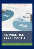 IIA PRACTICE TEST - PART 1