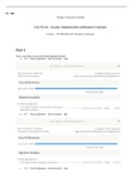 IT286  Unit 10 Lab.docx  IT- 286   Purdue University Global  Unit 10 Lab:   Security Administration and Business Continuity  Course:  IT 286 Network  Security Concepts  Part 1  Take a screenshot of each of the Practice Questions Results  a.    3.3.3   “ P