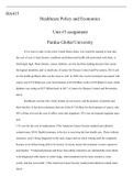 HA415  assignment  3  1 .docx  HA415   Healthcare Policy and Economics  Unit #3 assignment  Purdue Global University  If we were to take a look at the United States alone, you would be stunned to hear that the cost of care to treat chronic conditions and 