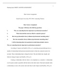 Short answer assignment pdf.pdf  1  Running head: SHORT ANSWER ASSIGNMENT  Short Answer Assignment  Grand Canyon University: PCN-500- Counseling Theories  Short Answer Assignment  The paper will discuss the following questions:  1.                    Why 