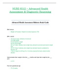 NURS 6512 / NURS6512 Midterm Study Guide (Latest): Advanced Health Assessment and Diagnostic Reasoning - Walden 