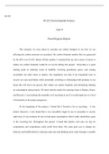 Unit 8 .docx 1    SC225  SC225 Environmental Science  Unit 9  Final Progress Report  This semester we were asked to calculate our carbon footprint to see how we are affecting the carbon emission on our planet. My carbon footprint number that was generated