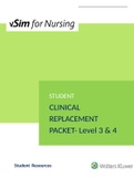 Nursing 2440 Carla Hernandez Clinical Replacement Packet Level 3 & 4-Vsim