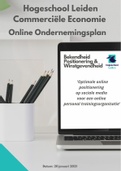 Voorbeeld scriptie online ondernemersplan sportschool - int. ext. omgeving,  positionering, concurrentie,  financiën etc