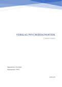 Psychodiagnostiek - Verslag Laura Jansen 