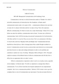 Effective_Communication__Research_Paper.pdf  BUS 600  Effective Communication  Ashford University  BUS 600: Management Communications with Technology Tools  Communication is the basis in which all interaction stands on. Whether it be verbal or nonverbal c