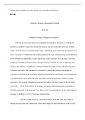 Starbucks_Strategic_Management_Proposal.docx  Running Head: STARBUCKS STRATEGIC MANAGEMENT PROPOSAL                                            1  BUS 402  Starbucks Strategic Management Proposal  BUS 402  Starbucks Strategic Management Proposal  With the 