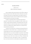 Recruiting_and_Staff_Plan.pdf  OMM618                                                                        Recruiting and Staff Plan  Ashford University  OMM618: Human Resources Management  Amazon is undergoing a hiring surge and expecting to on board 7