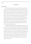 pad_515_week_10_discussion.docx  PAD 515  Public Leadership   Public Leadership  Public leadership is a delegated role to hold a public office that will; guide and serve the community as a whole. Public leadership is influenced by theoretical and practica