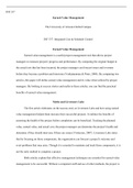 INF337_Week_3_Assignment.docx  INF 337  Earned Value Management  The University of Arizona Global Campus   INF 337: Integrated Cost & Schedule Control   Earned Value Management  Earned value management is a useful project management tool that allows proje