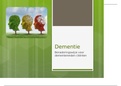 presentatie over de verschillende vormen van dementie het ontstaan en begeleiding.