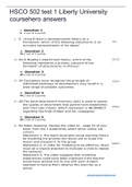 HSCO 502 test 1 answers complete solutions,WITH CORRECT ANSWERS AND QUESTION.