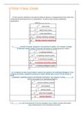 STR581 FINAL EXAM,GRADED A.