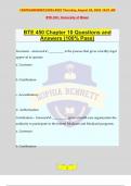 BTE 450 Chapter 10 Questions and Answers (100% Pass)