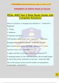 REAL 4000 Test 2 Dietz Study Guide with Complete Solutions