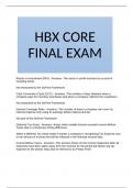 HBX CORE FINAL EXAM