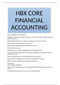 HBX CORE FINANCIAL ACCOUNTING