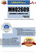 MNO2609 Assignment 5 Full Solutions Semester 2 2024 (347298)