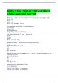 COSC 1436 Practice Test Questions and Answers All Correct 