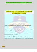 Cfesa electric Exam Study Guide with Complete Solutions