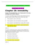 NR 304 FUNDS EXAM QUESTIONS & ANSWERS CH- 28 TO 39 / NR 304 FUNDS EXAM QUESTIONS & ANSWERS CH- 28 TO 39: LATEST,CHAMBERLAIN COLLEGE OF NURSING