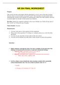 NR 304 FINAL WORKSHEET / NR304 FINAL WORKSHEET: LATEST,CHAMBERLAIN COLLEGE OF NURSING