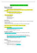 NR 304 EXAM 3 STUDY GUIDE / NR304 EXAM 3 STUDY GUIDE: LATEST,CHAMBERLAIN COLLEGE OF NURSING