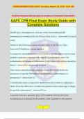 AAPC CPB Final Exam Study Guide with Complete Solutions