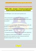 AAPC CPB - Chapter 7 Practical Application Exam Practice Questions and Answers