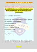 AAPC CPB - Chapter 9 Practical Application Exam Practice Questions and Answers (100% Pass)