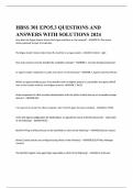 HBSS 301 EPO5.3 QUESTIONS AND ANSWERS WITH SOLUTIONS 2024 