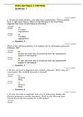 NURS 6501QUIZ 4 ANSWERS