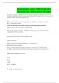 Biomedicine Exam (TCM Test) with Questions & 100% Correct Answers