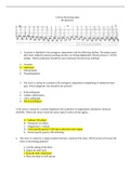 NURS MISC - Clinical Reasoning Quiz. 49 Questions & Answers. All 100% Correct.