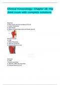 Clinical Kinesiology_ Chapter 18_ Hip Joint exam with complete solutions