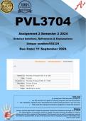 PVL3704 Assignment 2 QUIZ (COMPLETE ANSWERS) Semester 2 2024 (550321) - DUE 11 September 2024