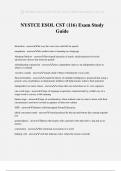 NYSTCE ESOL CST (116) Exam Study Guide