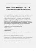 NYSTCE CST Multisubject Part 1 (241) Exam Questions And Correct Answers