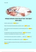 Milady Esthetics State Board Test/ 262 Q&A/ 2024-2025. 