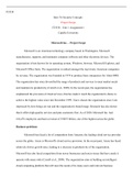 IT3358   Unit 1 Assignment 1   Project Scope.docx  IT3358  Intro To Security Concepts  Project Scope  IT3358 - Unit 1 Assignment 1  Capella University  Microsoft Inc. “ Project Scope  Microsoft is an American technology company based in Washington. Micros