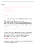 EDD 8322 U2A1.docx  EDD-8322  Describes the organization and indicates potential strengths and weaknesses that may impact future interventions.  1.          Provide a brief organizational overview.  ‚·       Identify the type of organization it is.  The M